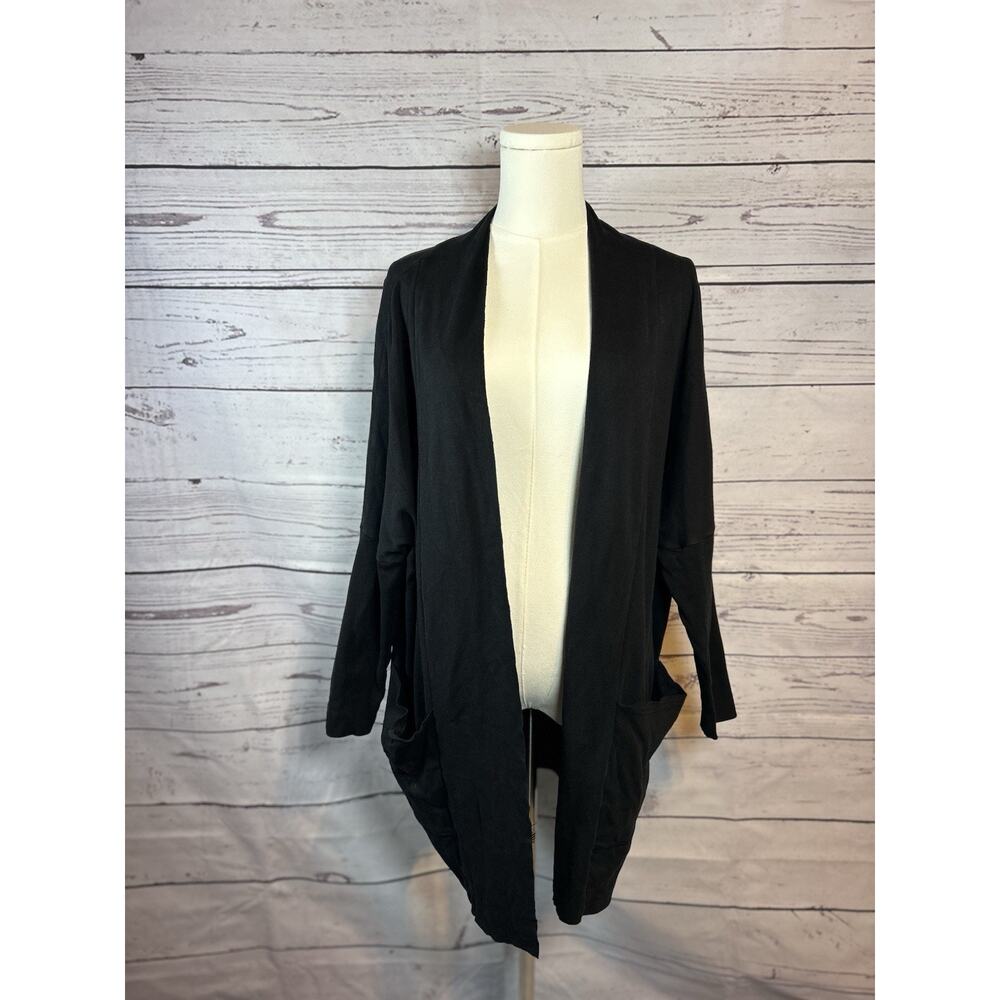 Black Pact Organic Cotton Cardigan S/M with Front Pockets